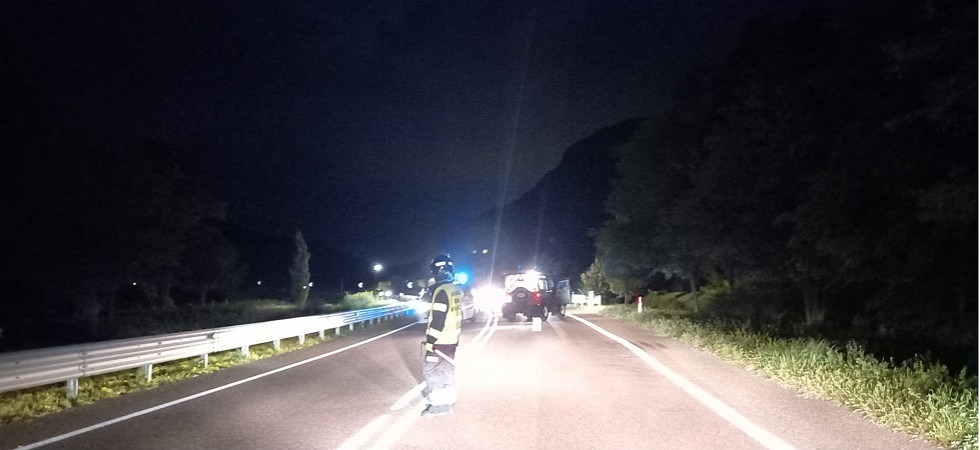 Incidente sulla strada che collega Mattarello e Besenello, intervengono vigili del fuoco e carabinieri